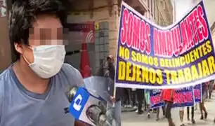 Ambulantes exigen que los dejen trabajar en el Cercado de Lima