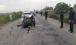 Adulto mayor y su hijo pierden la vida tras accidente vehicular en Lambayeque