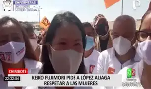 Elecciones 2021: Keiko Fujimori pide a López Aliaga respetar a las mujeres