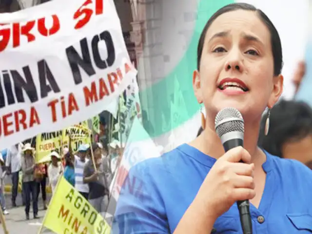 Verónika Mendoza firma acuerdo para cancelar “Tía María” de ganar elecciones