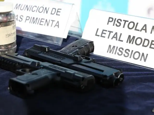 Municipalidad de Lima donó armas no letales al INPE