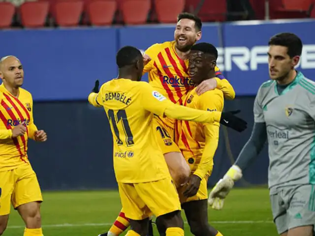 Sigue arrasando en la Liga: Barcelona vence 2-0 a Osasuna