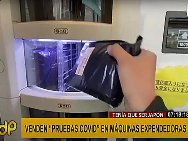 Japón vende pruebas COVID-19 en máquinas expendedoras
