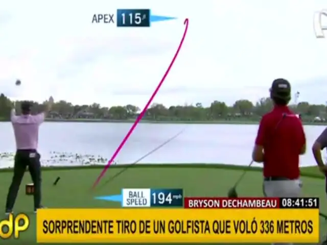 Bryson DeChambeau: golfista desafía a la física para ganar con tiro de 336 metros