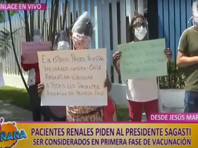 Jesús María: pacientes renales piden ser incluidos en primera fase de vacunación