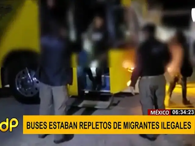 México: hallan dos buses con 210 migrantes indocumentados