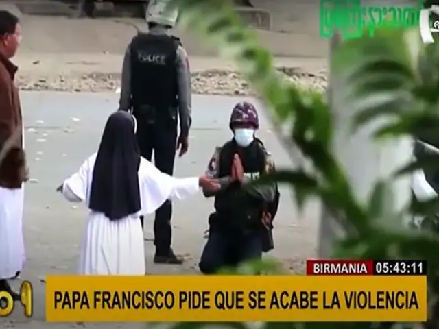 Papa Francisco se une al pedido de “¡basta de violencia!” en Birmania