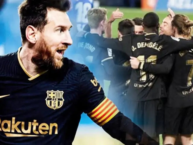Barcelona con doblete de Messi goleó 6-1 a Real Sociedad