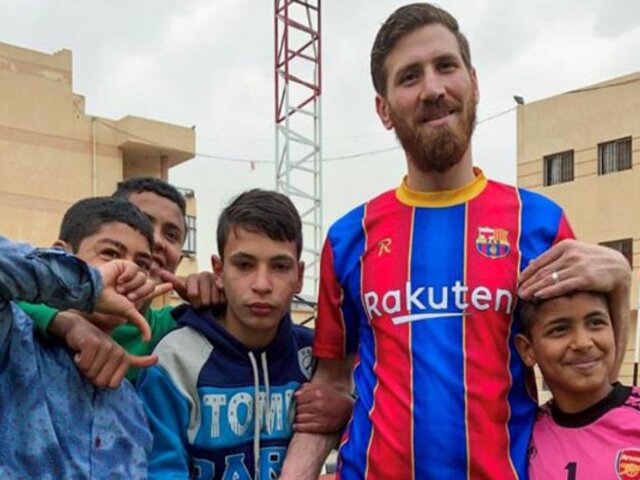 Conozca al doble de Messi: es egipcio, no juega fútbol y es pintor