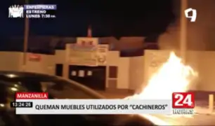 Vecinos de Manzanilla vuelven a quemar desechos de cachineros