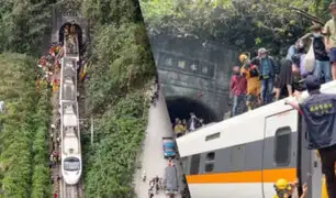 Accidente de tren en Taiwán deja al menos 48 muertos