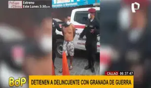 Callao: capturan a peligroso delincuente con una granada tipo piña