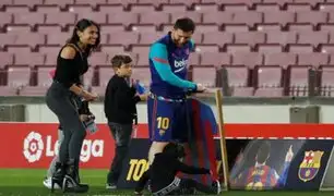 Homenaje a Messi fue opacado por aparición de su esposa Antonela