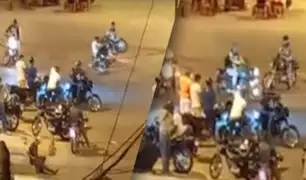 Los Olivos: Extranjeros realizan maniobras en moto en pleno toque de queda