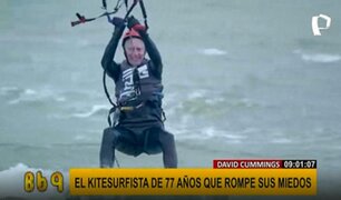 Anciano de 77 años vuelve a la vida gracias al 'kitesurfing'