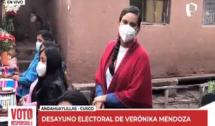 Verónika Mendoza: Me siento con mucha esperanza porque ha llegado el momento del cambio