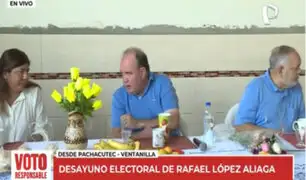 Rafael López Aliaga: candidato inicia su jornada con tradicional desayuno electoral