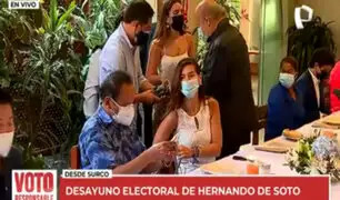 Hernando de Soto: "No tengo expectativas. Vamos a ser sorprendidos por el voto"