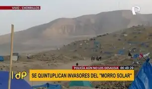 Chorrillos: se quintuplicó número de invasores del Morro Solar durante fin de semana