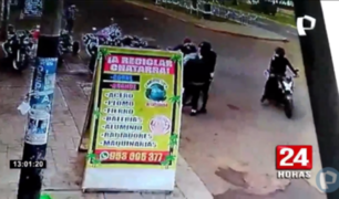 Chorrillos: delincuentes en moto asaltan repartidor