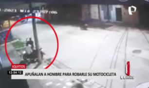 Apuñalan a hombre para robarle su moto en Iquitos