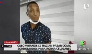Los Olivos: capturan a pareja de colombianos que fingían ser sordos para robar
