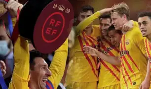 Barcelona goleó 4-0 al Athletic Club  y se quedó con la “Copa del Rey”