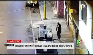 Cae ladrón que intentó robar escalera telescópica en El Agustino