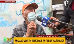 El drama de Paco: Anciano vive en remolque y necesita ayuda urgente