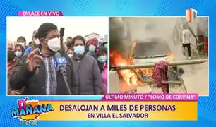Desalojo en Lomo de Corvina: invasores advierten que tomarán acciones legales si hay costo social