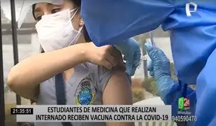 COVID-19: inició inmunización de estudiantes de medicina que realizan internado