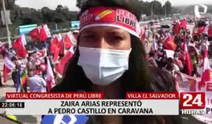 Elecciones 2021: Zaira Arias encabezó la denominada "Caravana del Lápiz" por Villa El Salvador