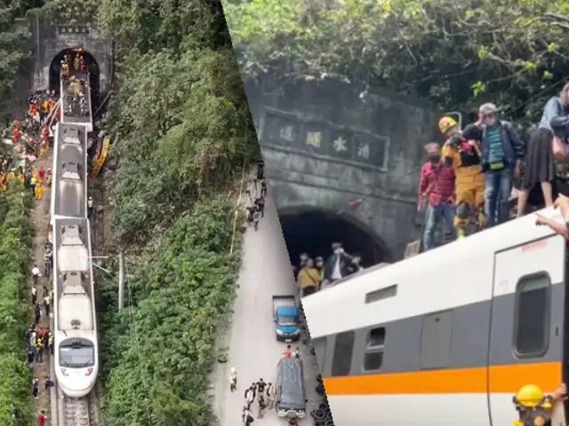 Accidente de tren en Taiwán deja al menos 48 muertos
