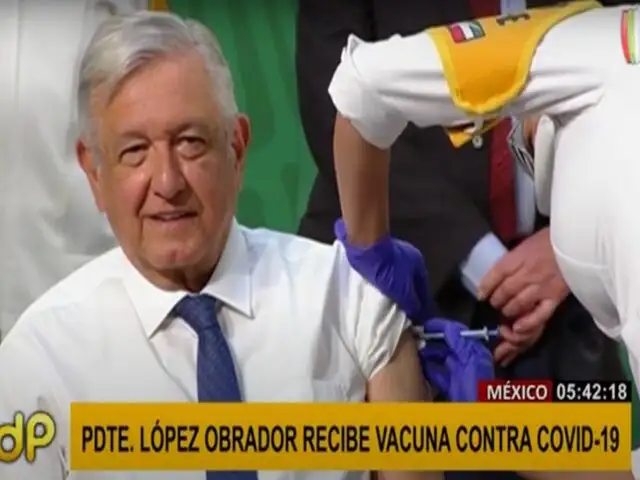 México: presidente López Obrador fue vacunado con dosis de AstraZeneca