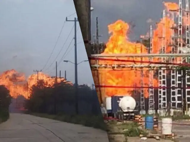 México: explosión ocasiona gigantesco incendio en un complejo petroquímico