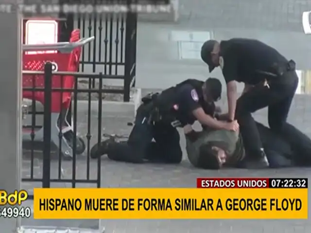Nuevo caso de abuso policial en EEUU: hispano muere asfixiado durante intervención