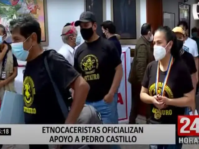 Paredes Terry y etnocaceristas anuncian apoyo a Pedro Castillo
