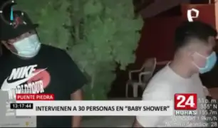 Intervinieron a 30 personas que acudieron a baby shower en Puente Piedra