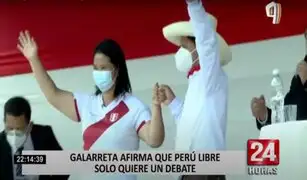 Luis Galarreta afirma que los miembros de Perú Libre sólo quieren un debate presidencial