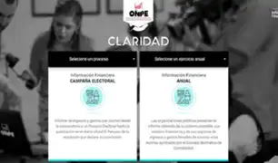 Claridad: la plataforma de la ONPE que permite conocer ingresos y gastos de campaña electoral