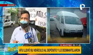 El Agustino: se llevan vehículo a depósito municipal y lo desmantelan