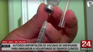 Digemid aprueba importación de vacunas de Sinopharm para voluntarios de ensayos clínicos