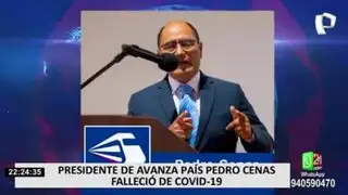 Falleció Pedro Cenas, el presidente fundador del partido Avanza País