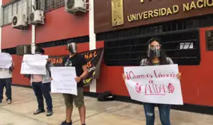 UNFV: estudiantes realizaron plantón ante la falta de docentes en más de 30 cursos