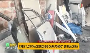 Huachipa: cae banda delictiva vinculada al robo de vehículos