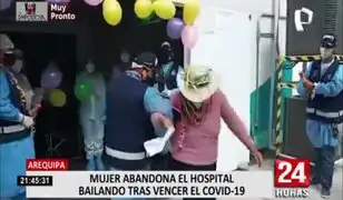 Arequipa: Madre de familia abandona el hospital danzando tras vencer el COVID-19