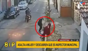 Argentina: delincuente que asaltó a mujer recibía sueldo como inspector municipal