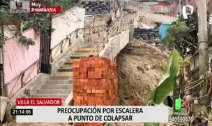 VES: vecinos piden ayuda para arreglar escalera que podría colapsar en cualquier momento