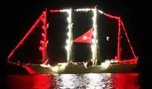 Chiclayo: BAP Unión enciende sus luces en mar de Pimentel