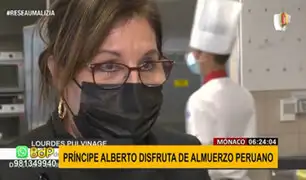Príncipe Alberto de Mónaco disfruta exquisitos platillos peruanos de manos de chef arequipeña